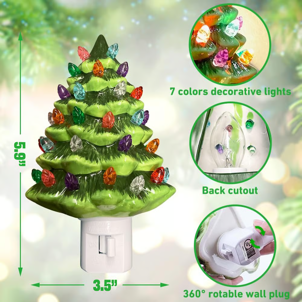 Christmas tree night light, Christmas lamp, LED light decoration, Christmas gift