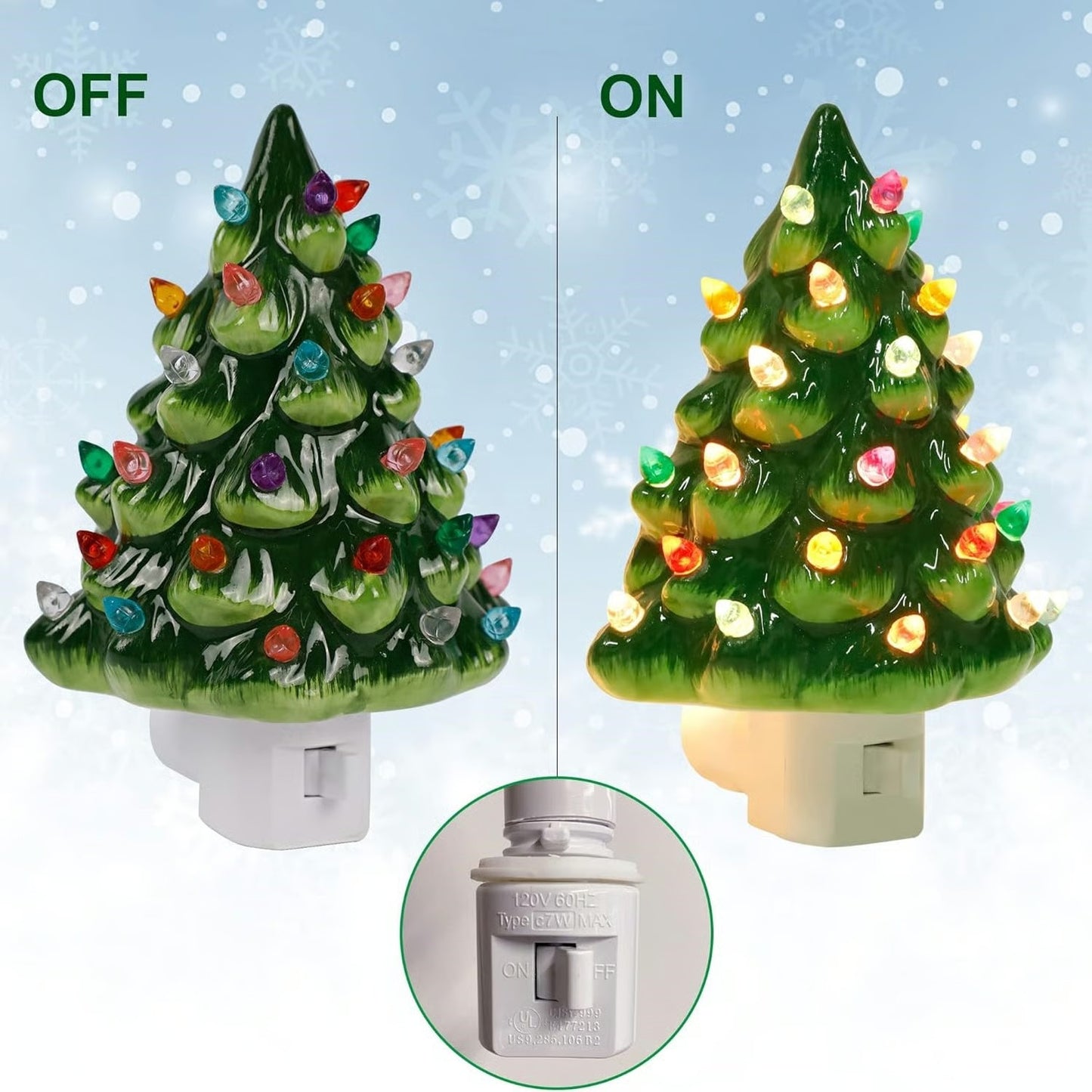 Christmas tree night light, Christmas lamp, LED light decoration, Christmas gift