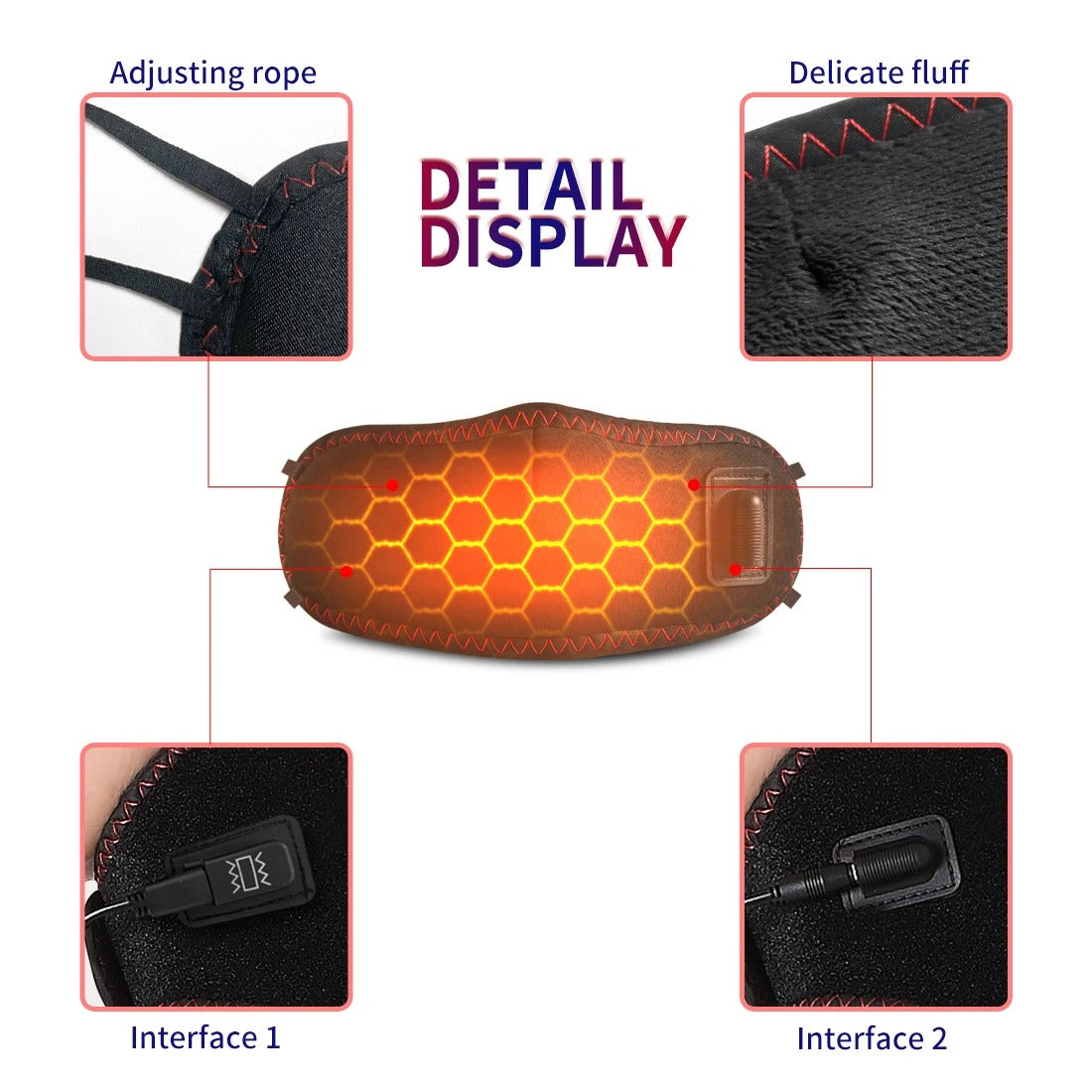 3-speed heated nose covers, resistant to snoring, allergy prevention, relaxing breathing